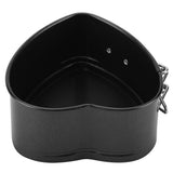 Carbon Steel Cake Mold with Removable Pan Tray Heart Shaped Baking Mould Nonstick Cookware - Rear View