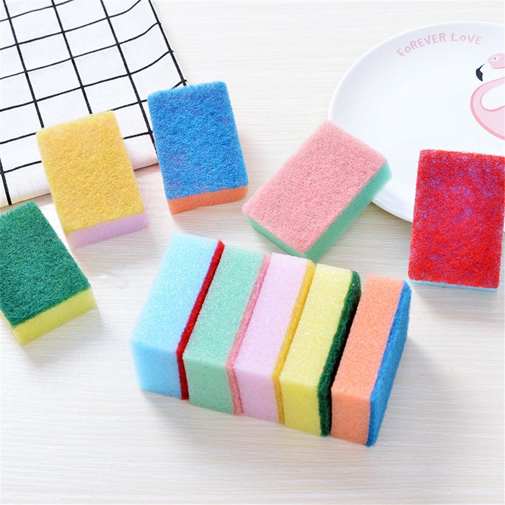 10pcs/ Set Durable Cleaning Sponge Kitchen Tool for Dishes Bowl Pot Pan