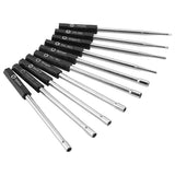 10 PCS Carburetor Adjustment Set Screwdriver Card Tool Splined Pacman Double D Type - Side View
