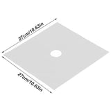 4Pcs Gas Range Stove Burner Covers Protector NOn Stick Oil Protection Mat Kitchen Tool(Silver) - Extra Image