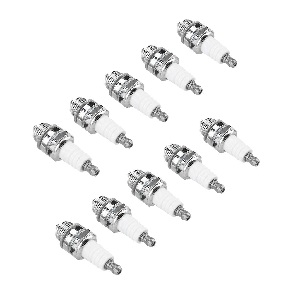 10Pcs Spark Plugs Brush Cutter Trimmer Chain Saw Replacement Accessories