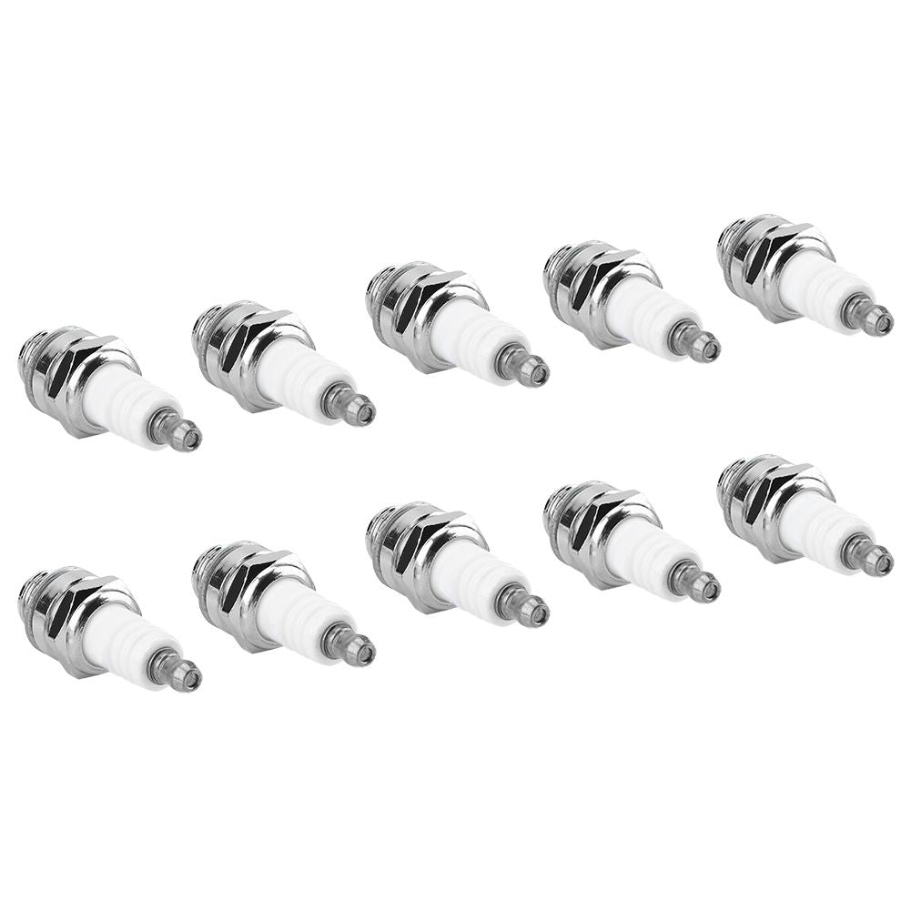 10Pcs Spark Plugs Brush Cutter Trimmer Chain Saw Replacement Accessories
