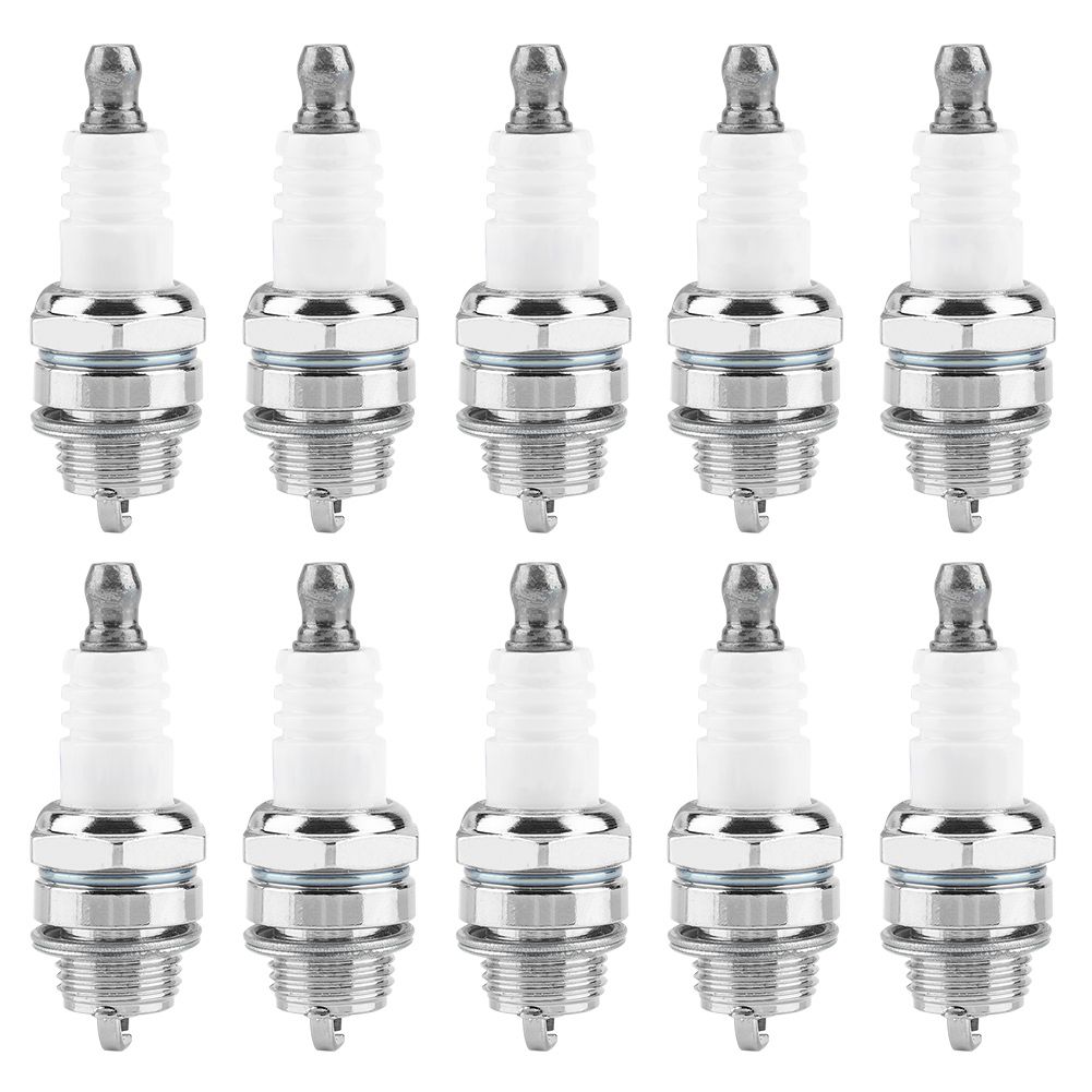 10Pcs Spark Plugs Brush Cutter Trimmer Chain Saw Replacement Accessories