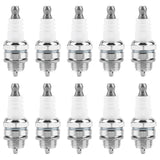 10Pcs Spark Plugs Brush Cutter Trimmer Chain Saw Replacement Accessories