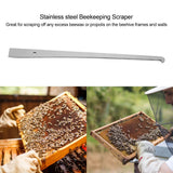 1Pc Stainless Steel Bee Hive Scraper Frame Cleaning Tool Beekeeping Tool Equipment - Front View