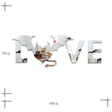 Love and Bat Pattern Wall Sticker for Living Room Backdrop Wall Bedroom - Close-Up Angle