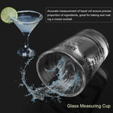 Small Glass Measuring Cup Oz / Ml / Teaspoon / Tablespoon 4 Scales 1ounce 30ml Kitchen Tool - Side View