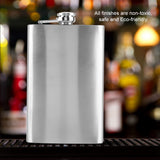 Stainless Steel Flask Pocket Bottle for Whiskey Liquor Wine Alcohol(10oz)