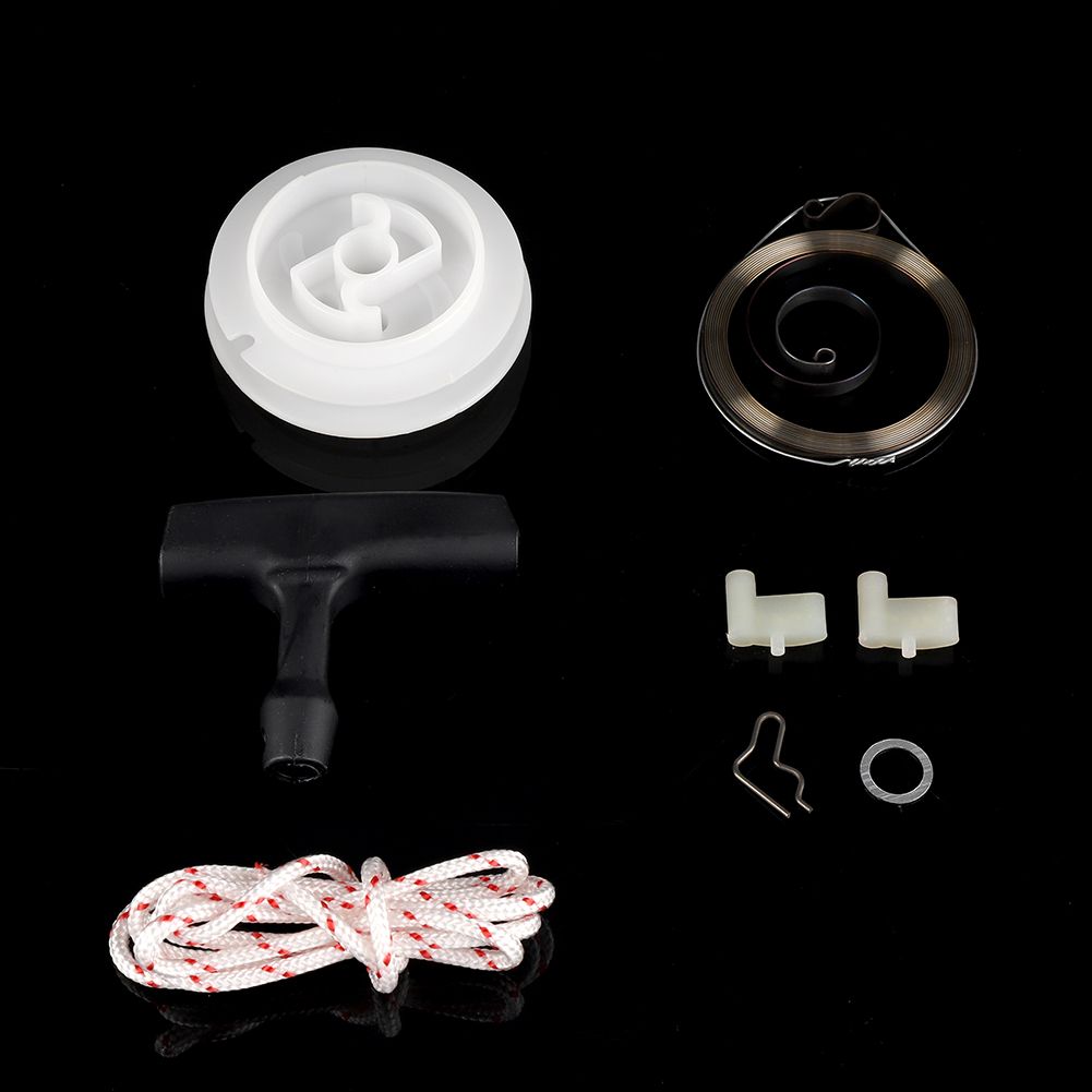 Pull Lawnmower Part Replacement Kit Starter Handle Pulley Rope Springs for 029 039 MS290 MS390