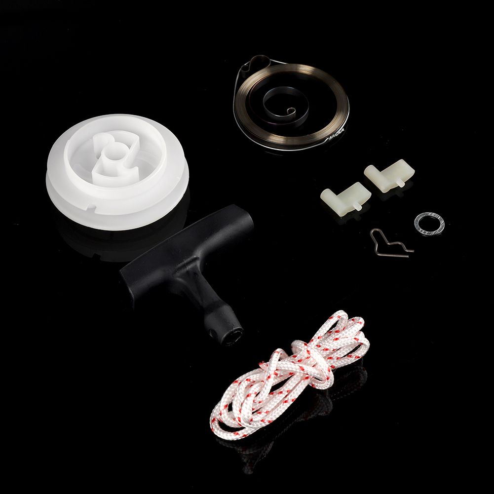 Pull Lawnmower Part Replacement Kit Starter Handle Pulley Rope Springs for 029 039 MS290 MS390