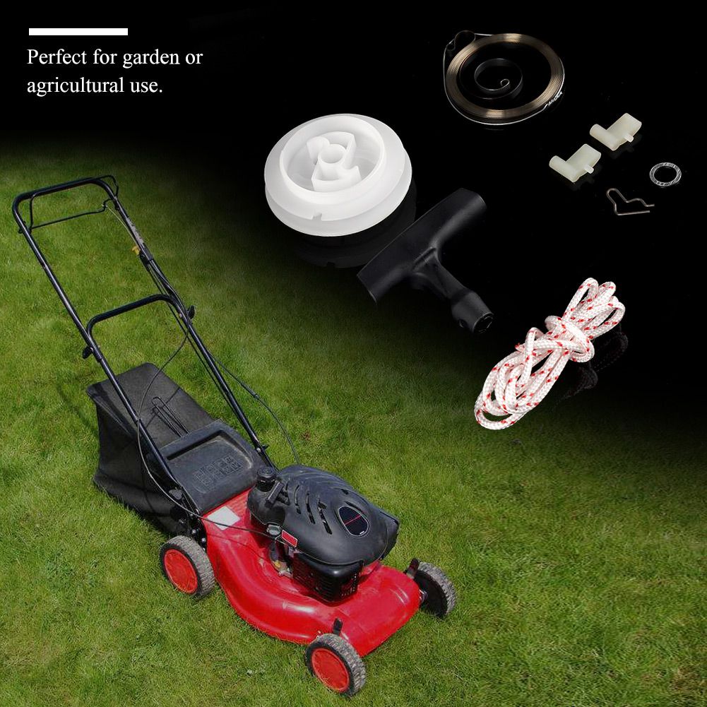 Pull Lawnmower Part Replacement Kit Starter Handle Pulley Rope Springs for 029 039 MS290 MS390