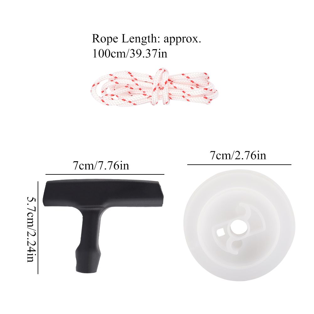 Pull Lawnmower Part Replacement Kit Starter Handle Pulley Rope Springs for 029 039 MS290 MS390