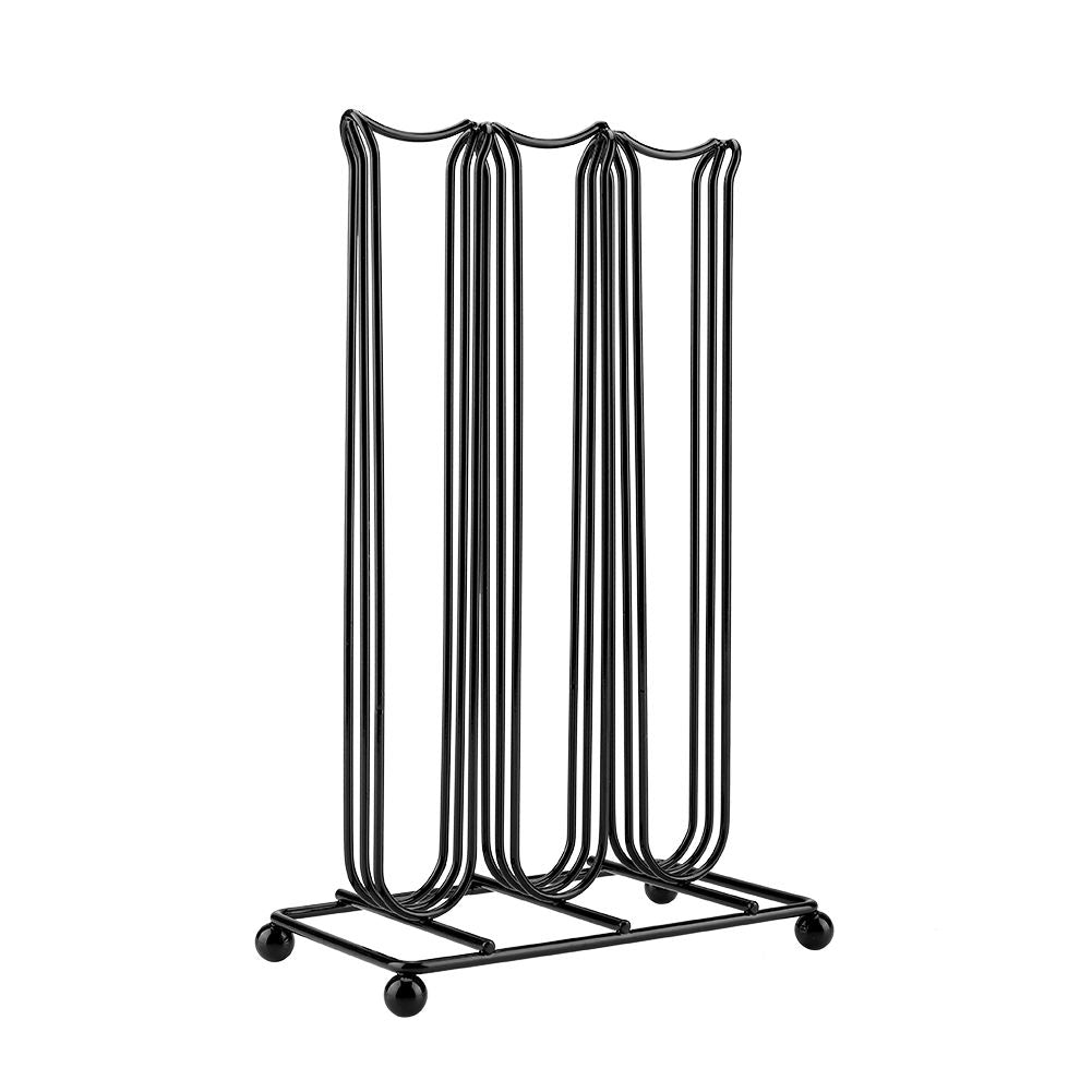 Black Color Chrome Plating Iron Coffee Capsule Storage Rack for Holding 42 Pieces Capsules