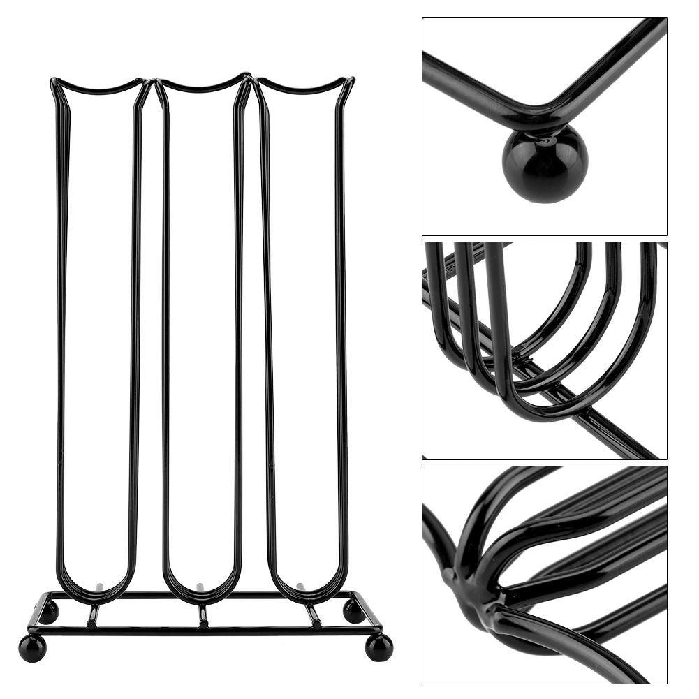Black Color Chrome Plating Iron Coffee Capsule Storage Rack for Holding 42 Pieces Capsules