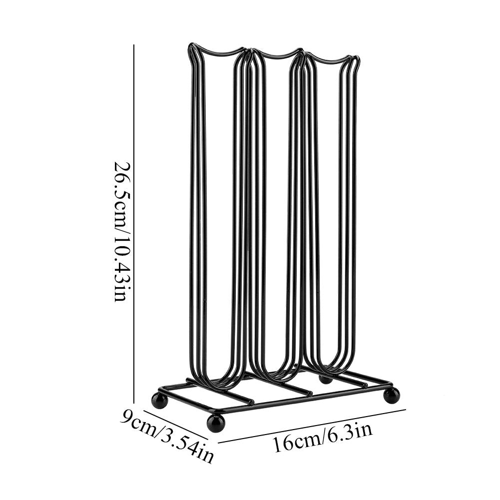 Black Color Chrome Plating Iron Coffee Capsule Storage Rack for Holding 42 Pieces Capsules