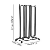 Black Color Chrome Plating Iron Coffee Capsule Storage Rack for Holding 42 Pieces Capsules