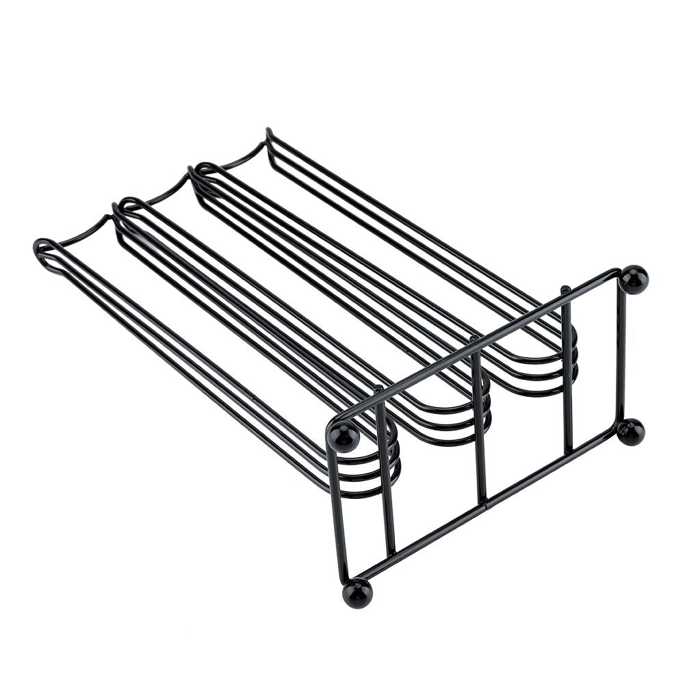 Black Color Chrome Plating Iron Coffee Capsule Storage Rack for Holding 42 Pieces Capsules