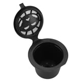 6Pcs Plastic and Stainless Steel Refillable Reusable Coffee Capsule Filters Baskets Replacement