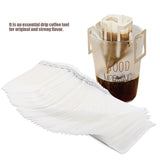 50pcs Set Drip Bags Hanging Cup Disposable Filter NOn woven Coffee Tea Making Tool - 45-Degree Angle
