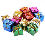 12PCS Gift Box Pendant Hanging Ornament for Christmas Tree Xmas Parties Decor