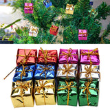 12PCS Gift Box Pendant Hanging Ornament for Christmas Tree Xmas Parties Decor - Extra Image