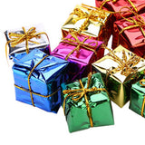 12PCS Gift Box Pendant Hanging Ornament for Christmas Tree Xmas Parties Decor