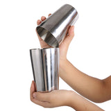 Stainless Steel Wine Cocktail Shaker Set Mixing Making Drinking Container Barware (800/600ml) - Extra Image