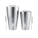 Stainless Steel Wine Cocktail Shaker Set Mixing Making Drinking Container Barware (800/600ml)