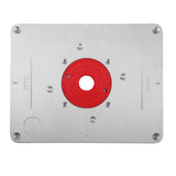 300mm X 235mm X 9.5mm DIY Router Table Insert Plate and Insert Ring Woodworking - Front View