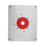 300mm X 235mm X 9.5mm DIY Router Table Insert Plate and Insert Ring Woodworking - Low Angle