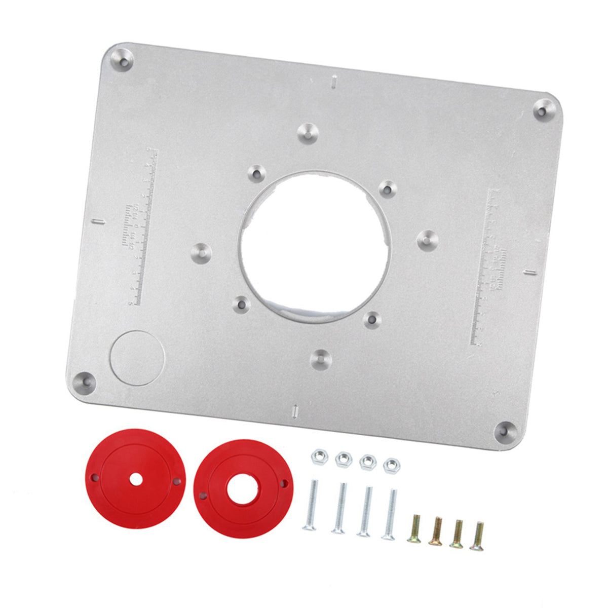 300mm X 235mm X 9.5mm DIY Router Table Insert Plate and Insert Ring Woodworking