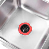 Flower Shaped Plastic Basin Sink Strainer Drain Stopper Kitchen Bathroom Accessories (Red)