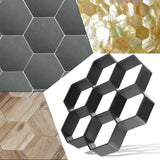 1Pc DIY Garden Path Maker Mold Concrete Stepping Stone Cement Paving Mould Brick