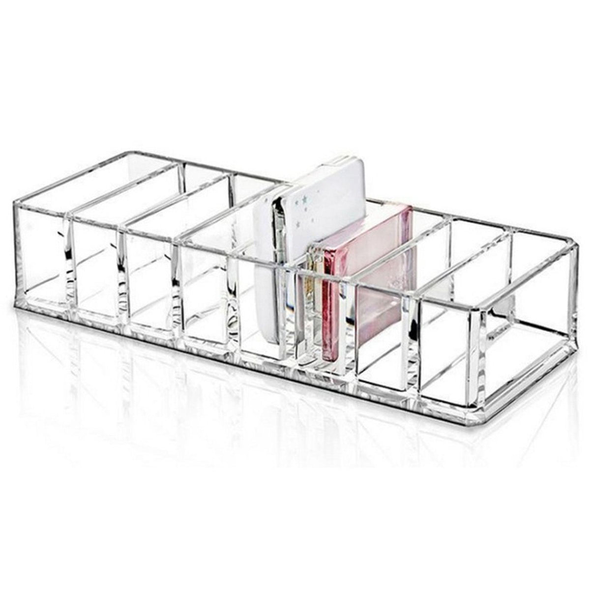 Plastic Washable Transparent Toiletry Rack Cosmetic Shelf Holder in Home Store