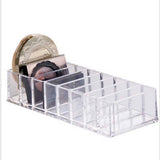 Plastic Washable Transparent Toiletry Rack Cosmetic Shelf Holder in Home Store - Side View