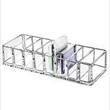 Plastic Washable Transparent Toiletry Rack Cosmetic Shelf Holder in Home Store - Rear View