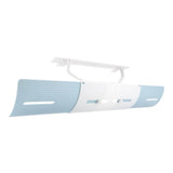 Anti wind Shield Air Conditioning Wind Shield Retractable Windshield Deflector Blue - Side View