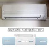 Anti wind Shield Air Conditioning Wind Shield Retractable Windshield Deflector Blue - Extra Image