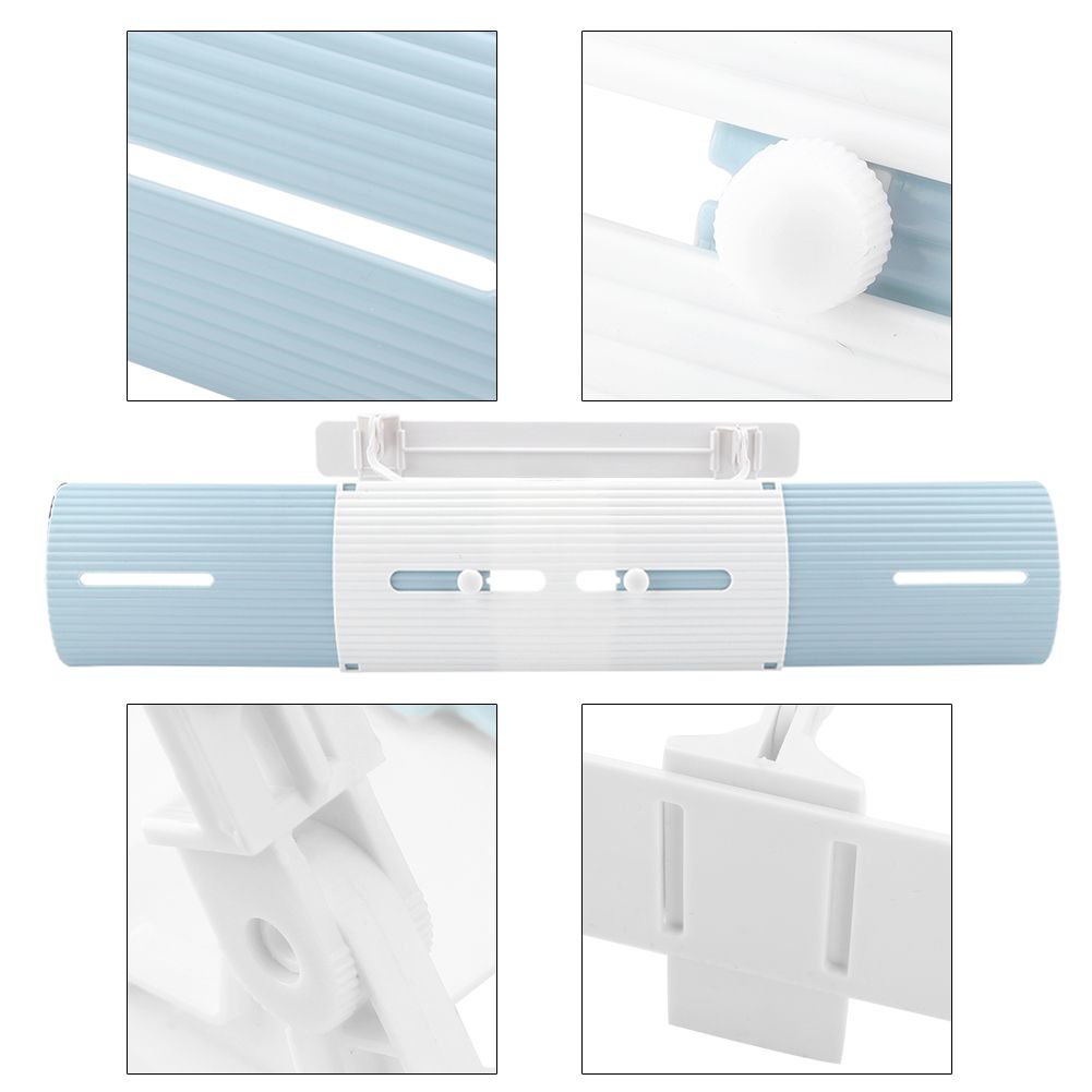 Anti wind Shield Air Conditioning Wind Shield Retractable Windshield Deflector Blue