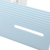 Anti wind Shield Air Conditioning Wind Shield Retractable Windshield Deflector Blue