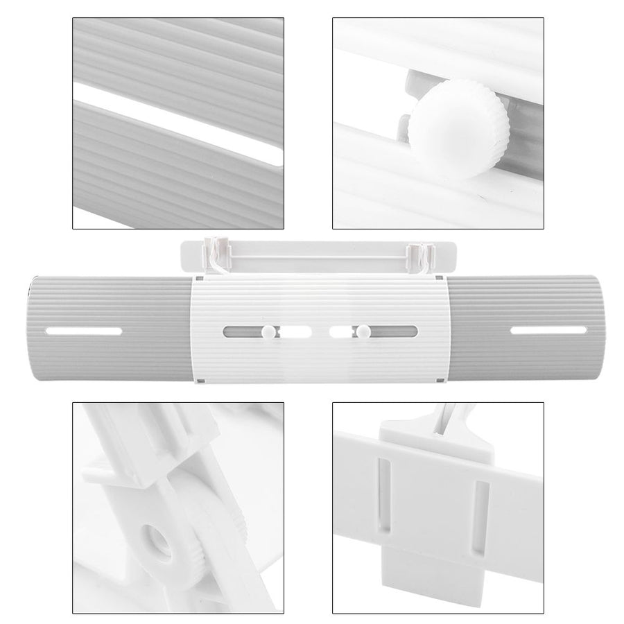 Anti wind Shield Air Conditioning Wind Shield Retractable Windshield Deflector Grey