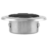 Stainless Steel Wall Air Vent Round Flat Grille Ducting Ventilation Cover Outlet Insect Mesh - Front View