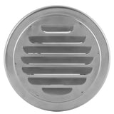 Stainless Steel Wall Air Vent Round Flat Grille Ducting Ventilation Cover Outlet Insect Mesh - Side View