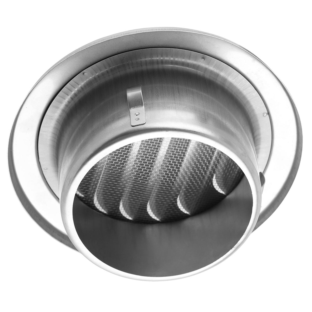 Stainless Steel Wall Air Vent Round Flat Grille Ducting Ventilation Cover Outlet Insect Mesh