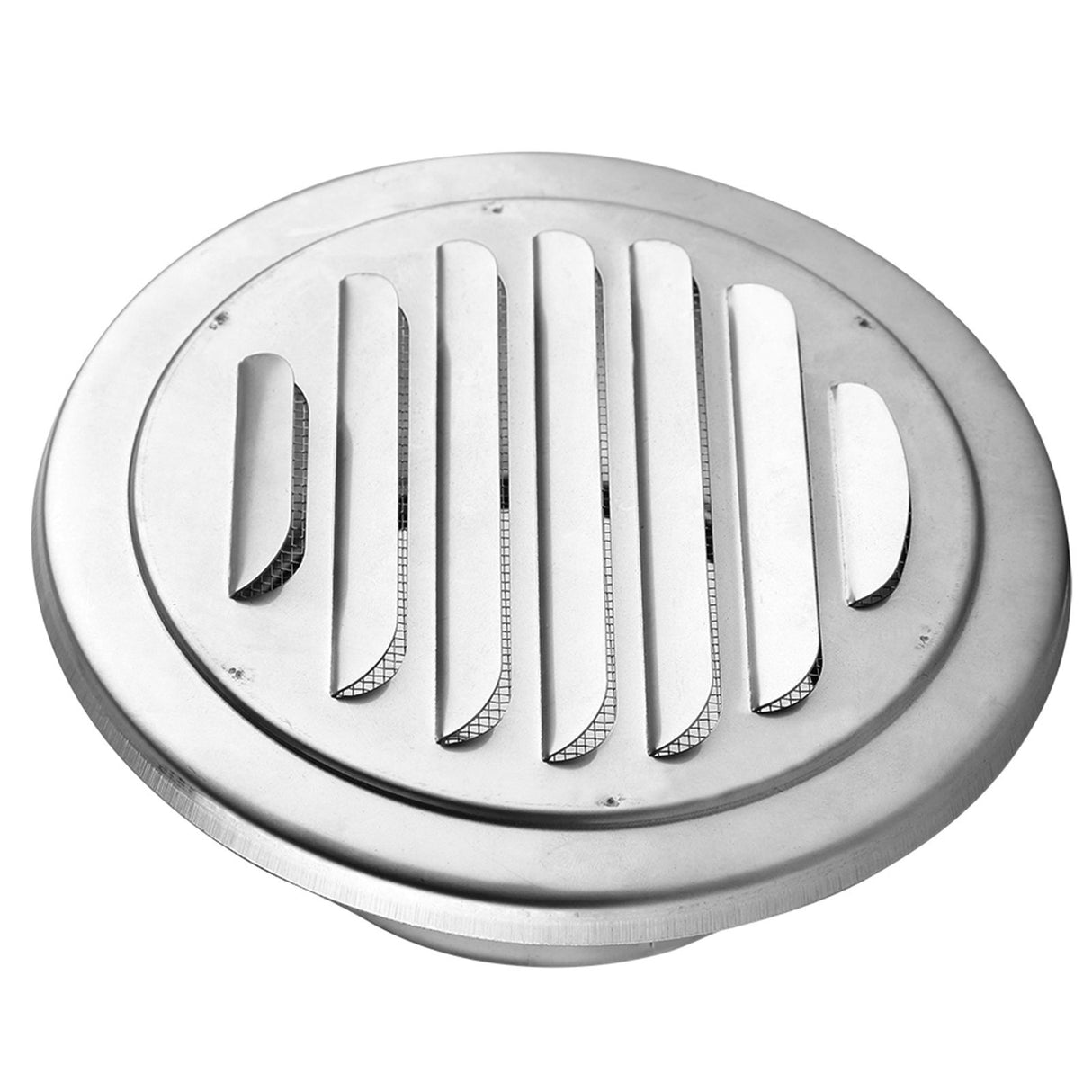 Stainless Steel Wall Air Vent Round Flat Grille Ducting Ventilation Cover Outlet Insect Mesh