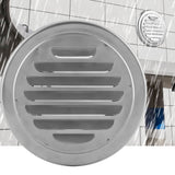 Stainless Steel Wall Air Vent Round Flat Grille Ducting Ventilation Cover Outlet Insect Mesh - Extra Image
