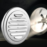 Stainless Steel Wall Air Vent Round Flat Grille Ducting Ventilation Cover Outlet Insect Mesh