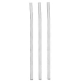 Reusable Eco friendly Glass Drinking Straw with Cleaning Brush Transparent Convenient Tableware