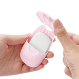Travel Washing Hand 50Pcs Soap Paper Portable Sheets Accessories Cleaning Tool - Top-Down View