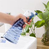 Watering Clean Spray Blue Bottle Transparent Plastic Hand Trigger Bottles for Garden(Tower)